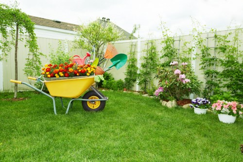 Lawn care services keeping the grass healthy and green